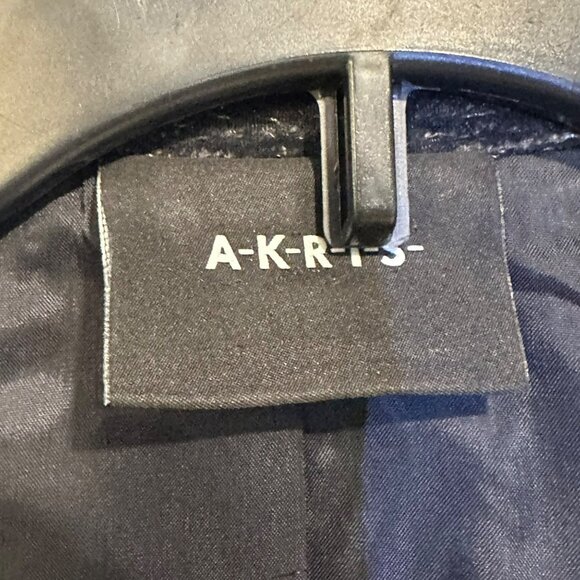 ✨Akris Women's Size US 4 Formal Elegant Wool-Blend Blazer Jacket Black✨ - Picture 3 of 9